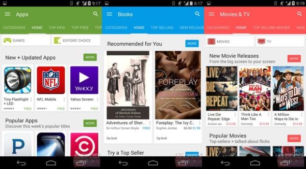 Google Play Store, Android L