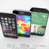 Samsung Galaxy S6 vs. HTC One M9 Render vs. iPhone 6