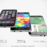 Samsung Galaxy S6 vs. HTC One M9 Render vs. iPhone 6