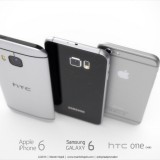 Samsung Galaxy S6 vs. HTC One M9 Render vs. iPhone 6