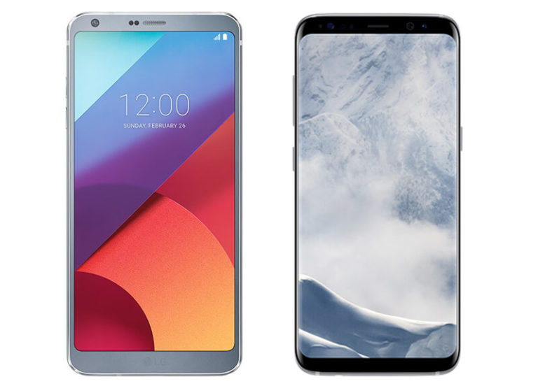 Samsung Galaxy S8 und LG G6 Android Smartphones