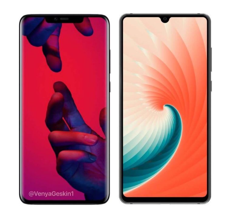 Huawei Mate 20 vs. Huawei Mate 20 Pro Render Leak