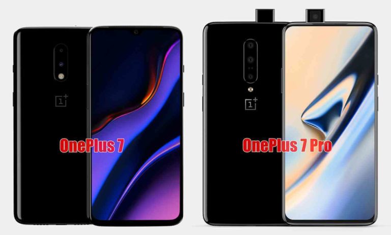 OnePlus 7 vs. OnePlus 7 Pro Render