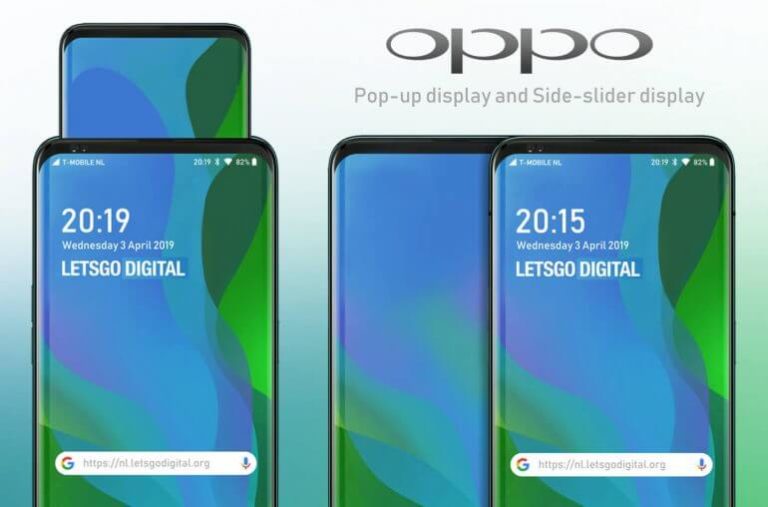 Oppo Smartphone mit ausfahrbarem Display