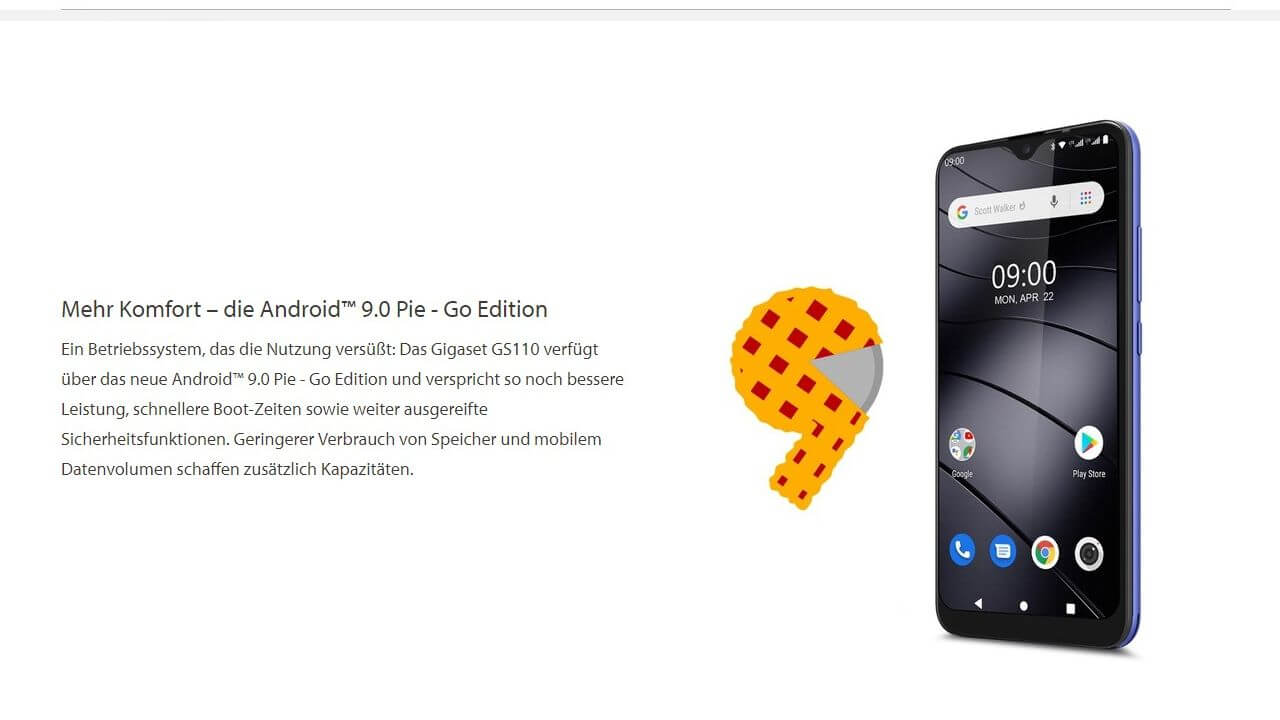 Gigaset GS110 Android 9 Go