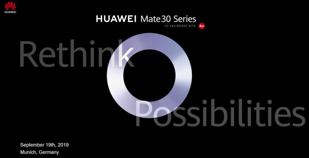 HUAWEI Mate 30 Release