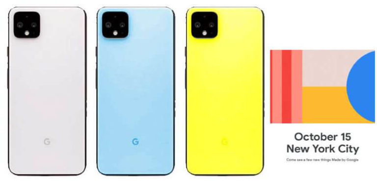 Google Pixel 4 new colours