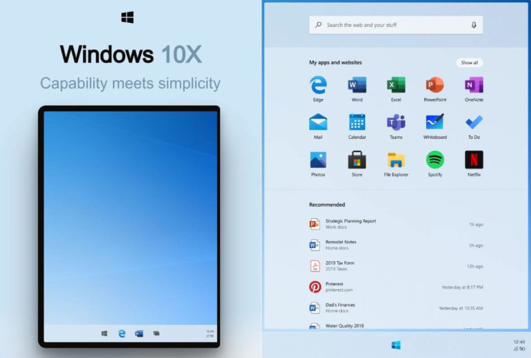 Microsoft Windows 10X