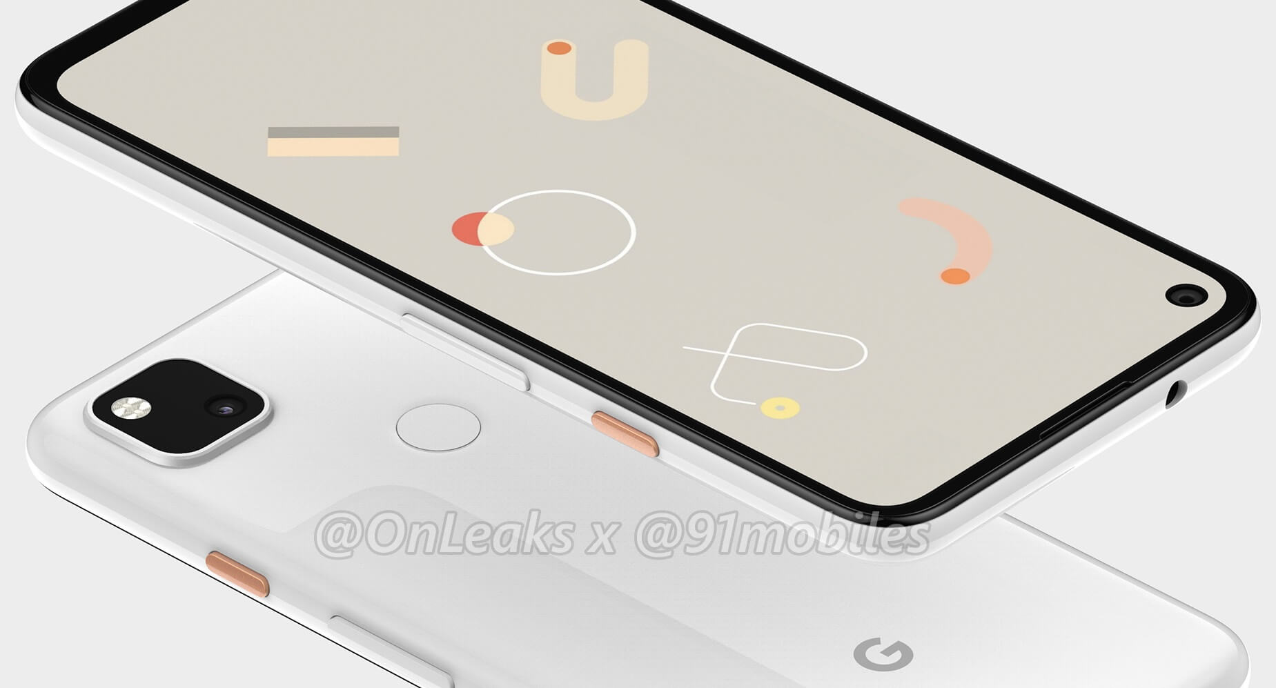 Google Pixel 4a Renderbild