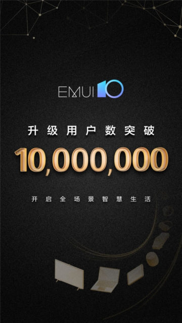 EMUI 10 Millionen-Meilenstein