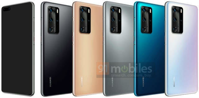 Huawei P40 Pro Farben