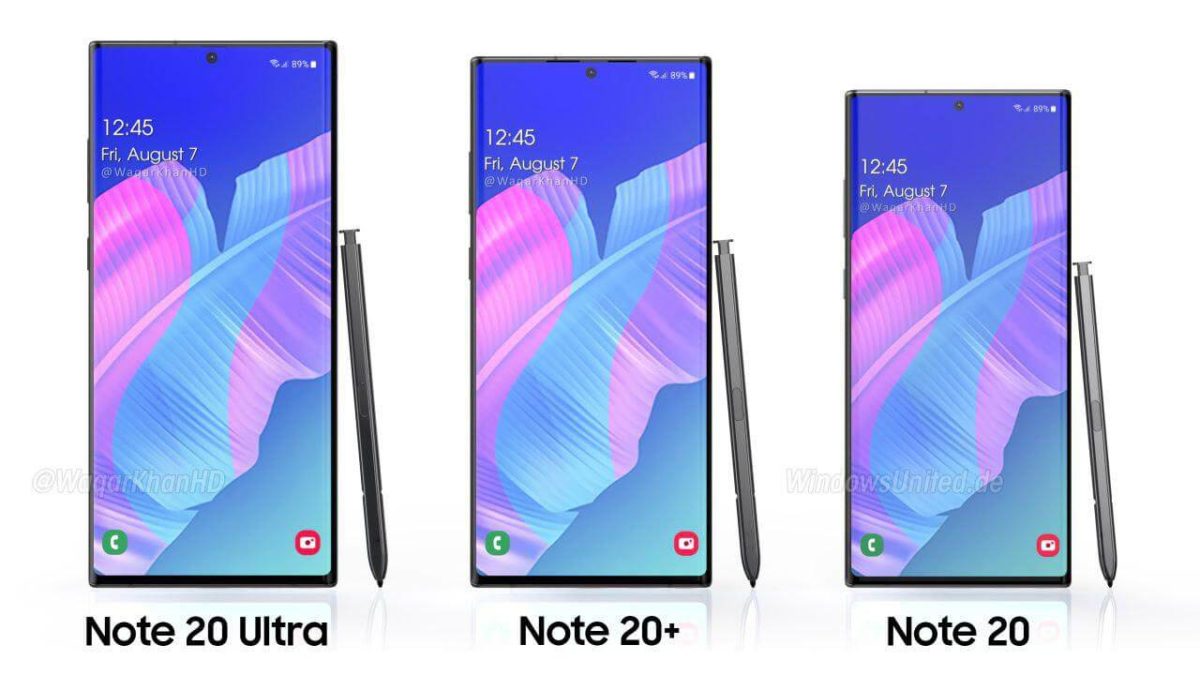 Samsung Galaxy Note 20 Render