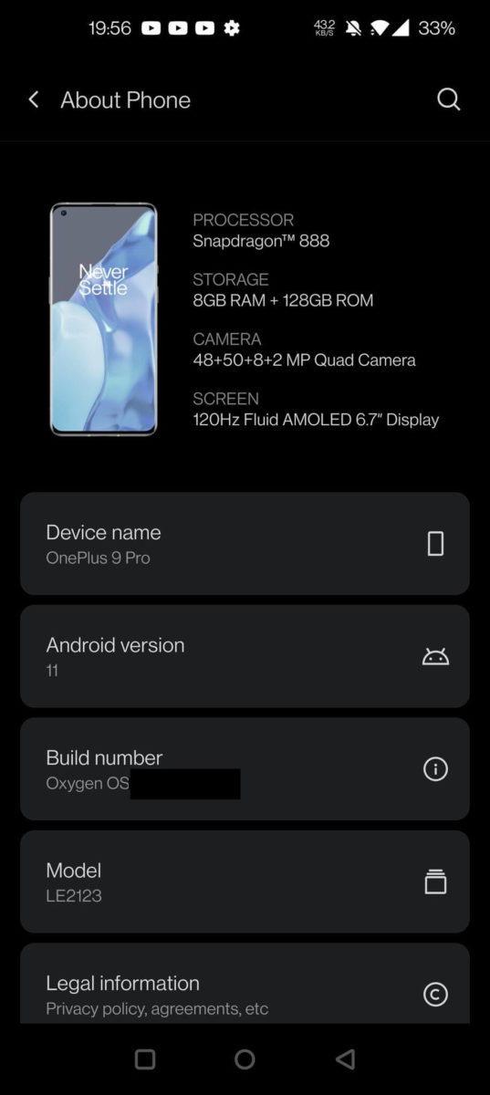 OnePlus 9 Pro Specs