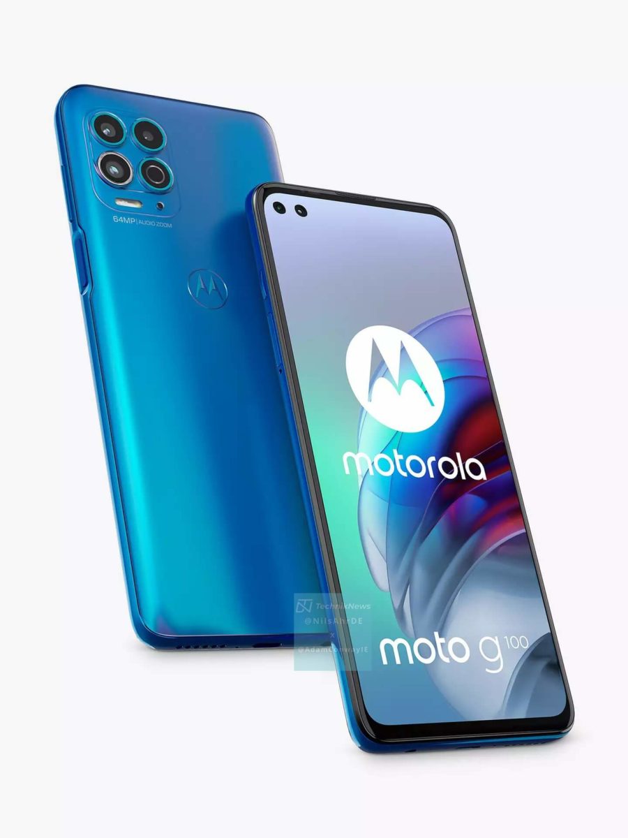 Motorola Moto G100 blau