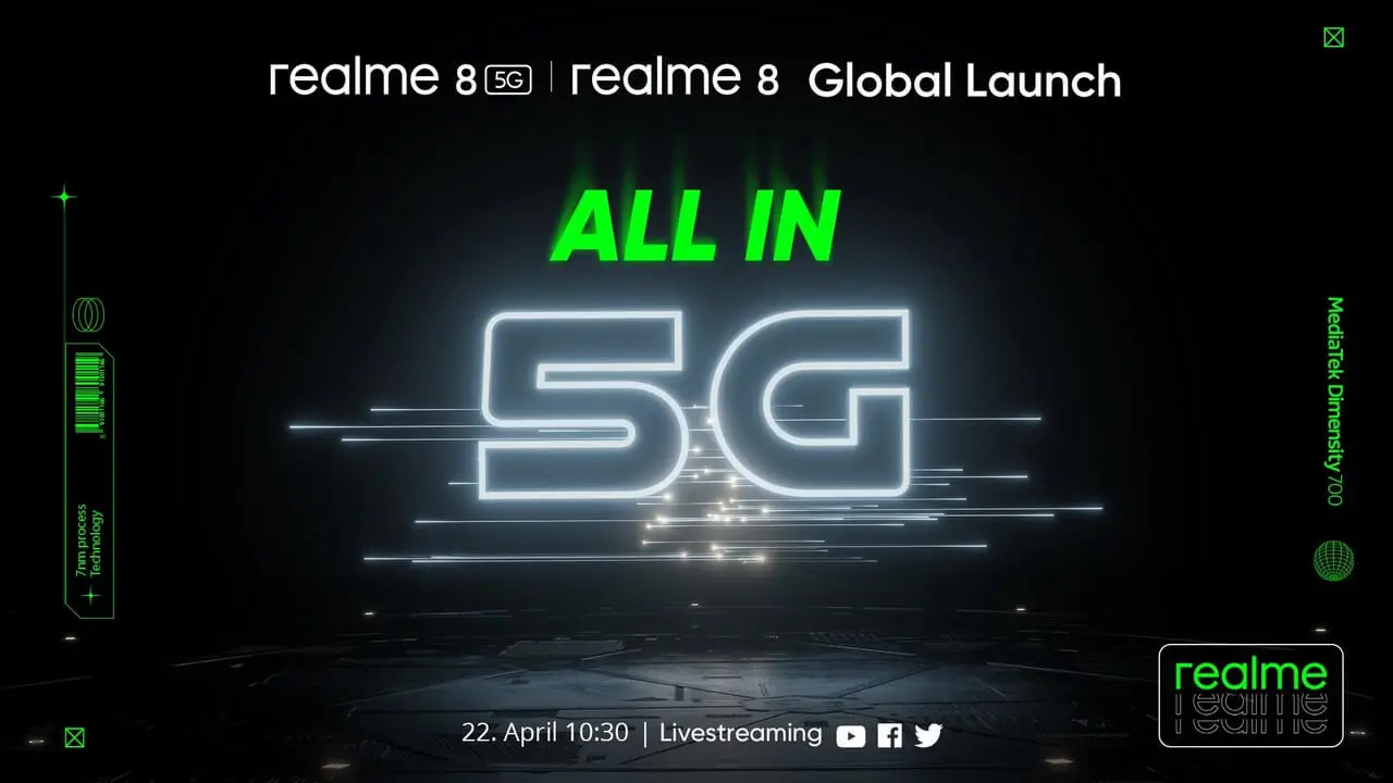 Realme 8 und Realme 8 5G Teaser