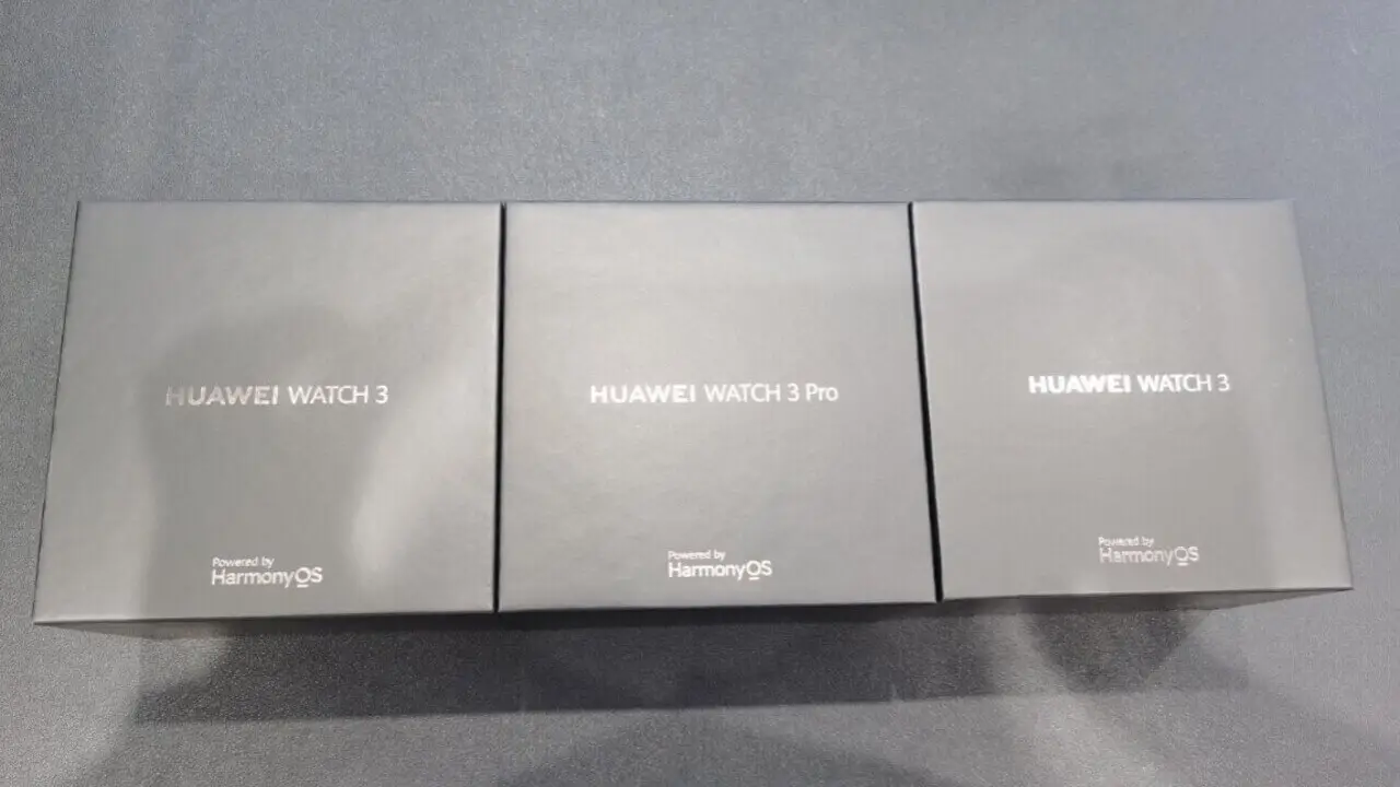 Huawei Watch 3 und Watch 3 Pro Verpackung