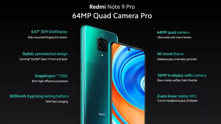 Redmi Note 9 Pro Spezifikationen