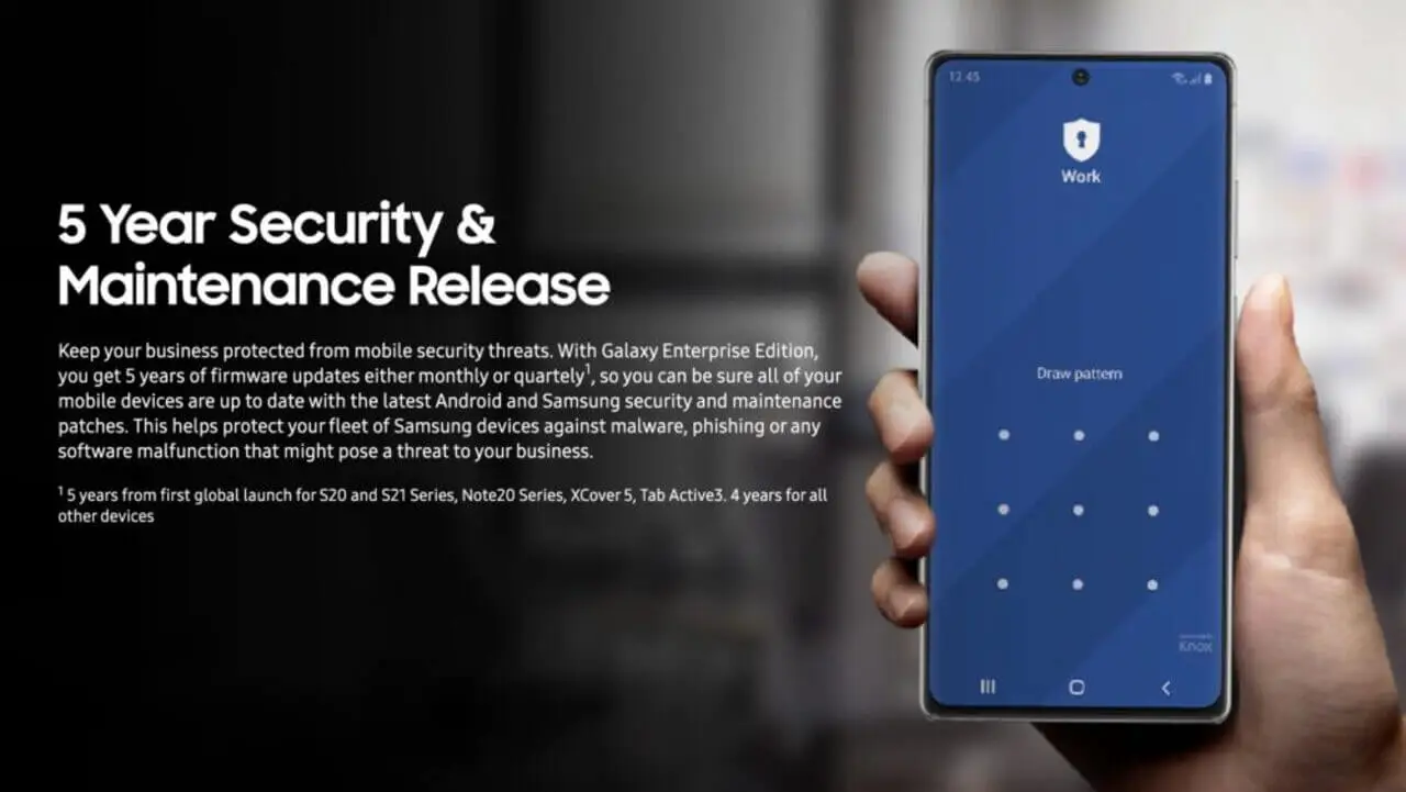 Samsung 5 Year Security Updates