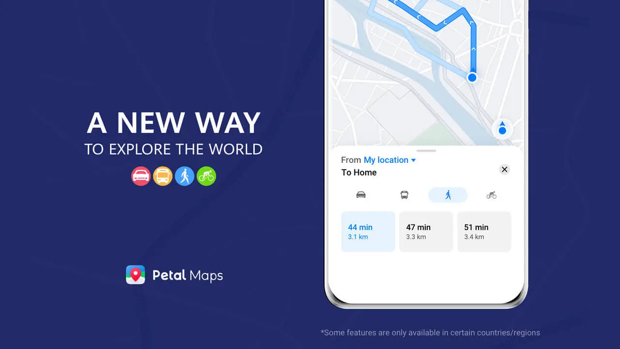 Huawei Petal Maps Footpath