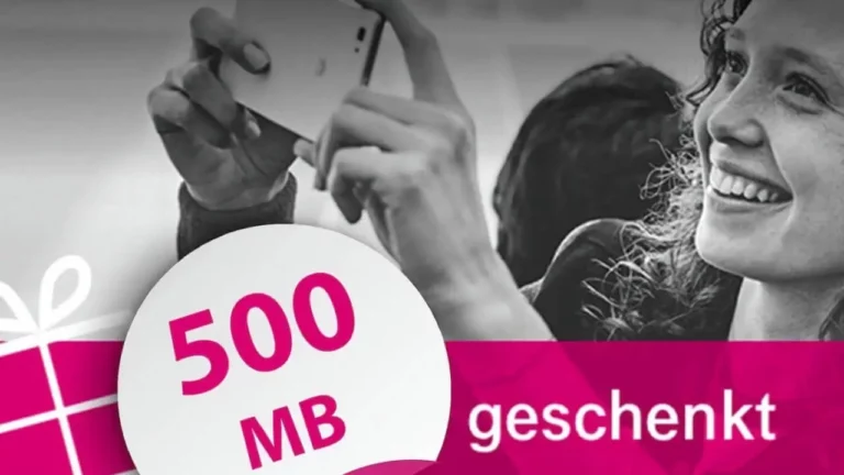 Deutsche Telekom 500 MB geschenkt