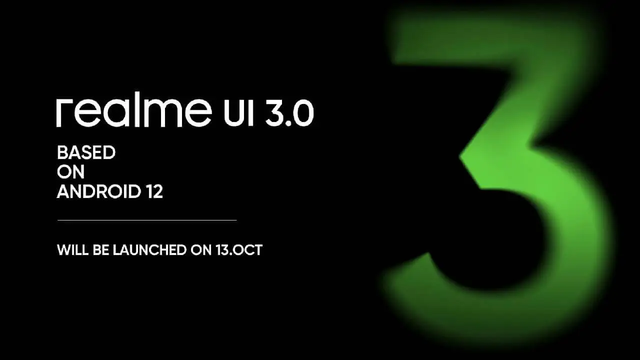 Realme UI 3.0 Android 12 Launch Date