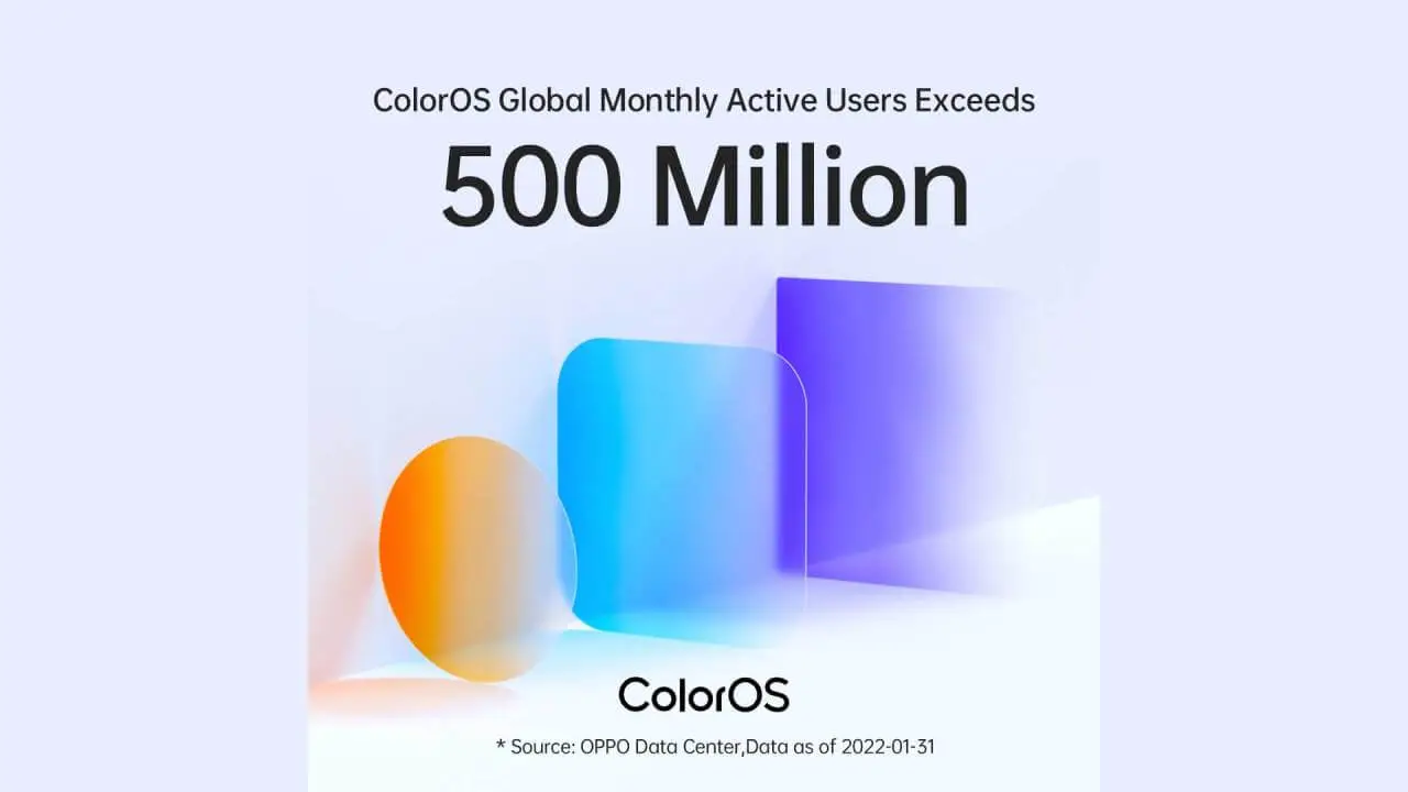 Oppo ColorOS 500 million