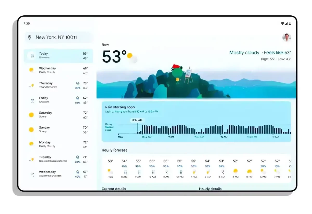 Google Nowcast Weather