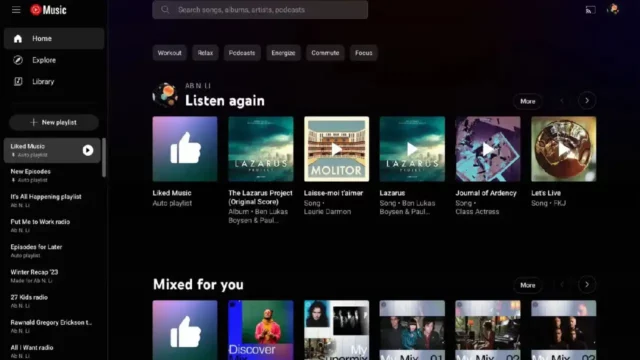 YouTube Music new design