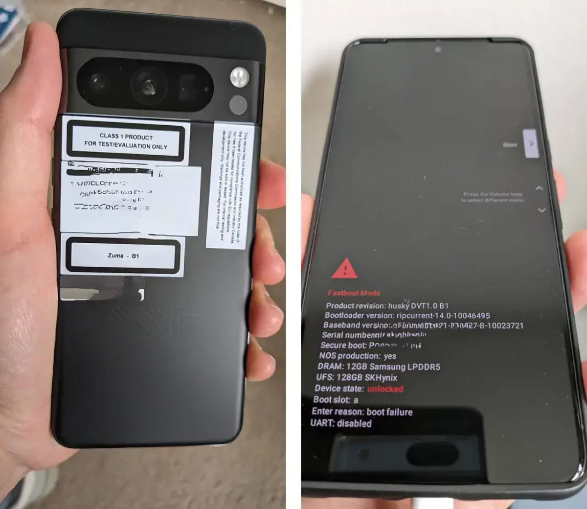 Google Pixel 8 Pro Prototype