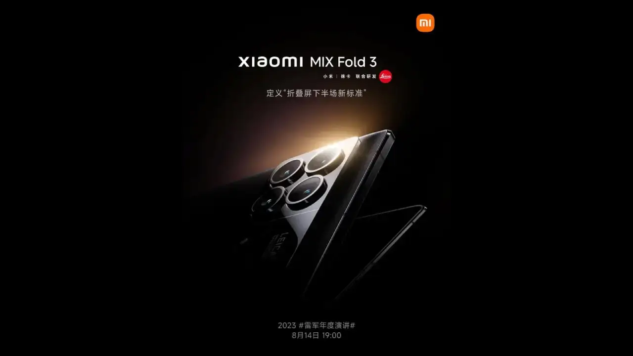 Xiaomi MIX Fold 3 Launch Date