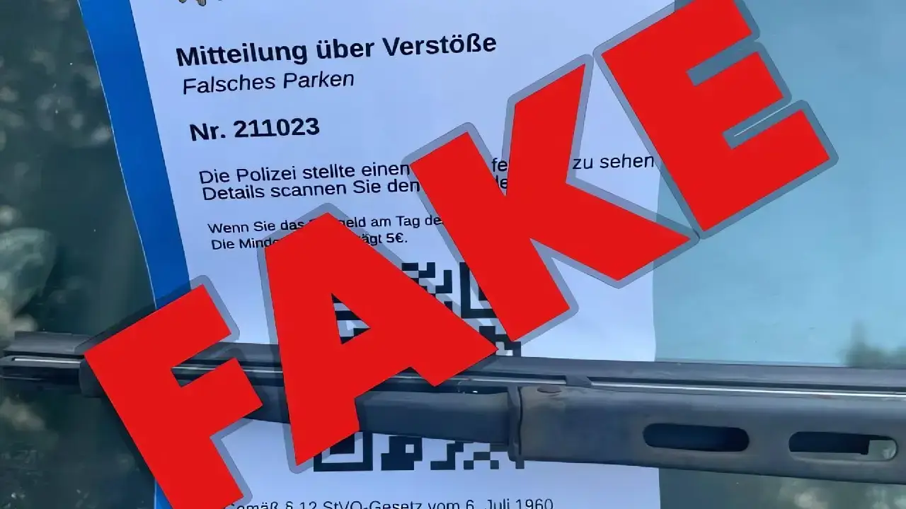 Bußgeldbescheid Fake