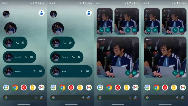 Google Contacts individual Widget Update