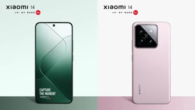 Xiaomi 14 Green & Pink