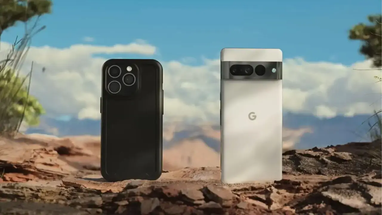 Google Pixel und Apple iPhone