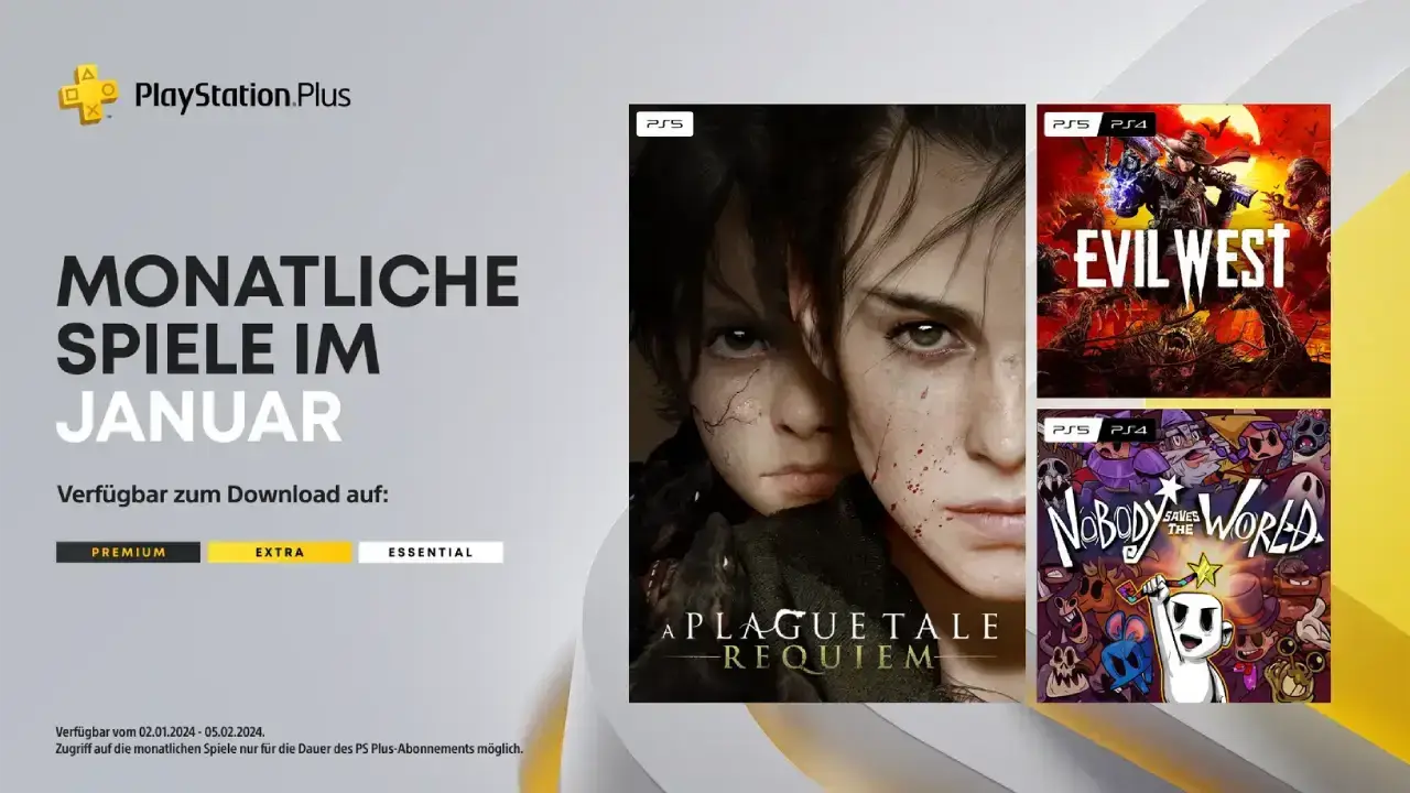 PlayStation Plus Essential Januar 2024