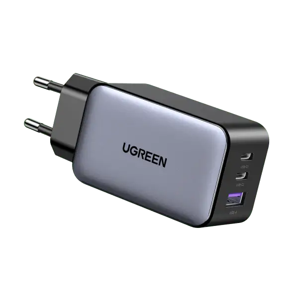 Ugreen 65W USB C Ladegerät 3-Ports GaN Wandladegerät