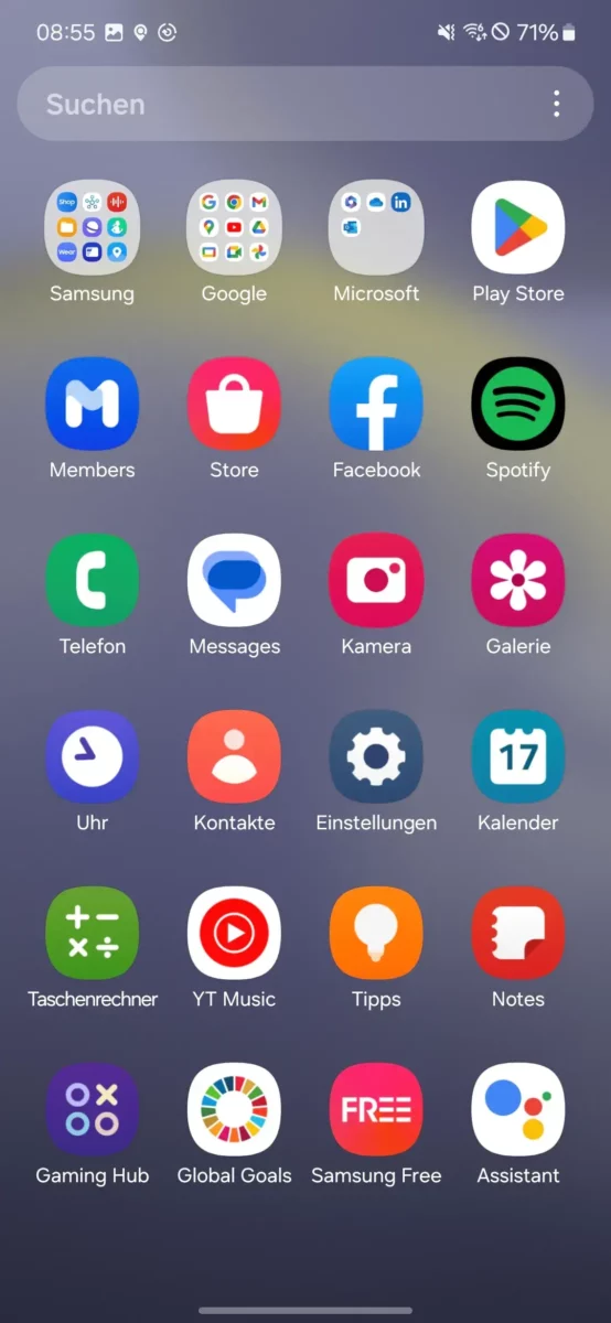 Screenshot One UI App Drawer