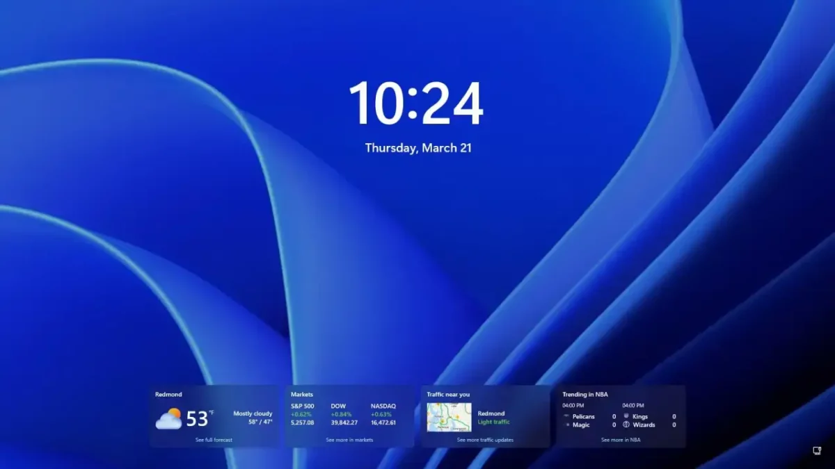 Windows 11 Widgets Sperrbildschirm