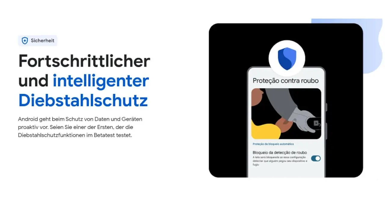 Android Diebstahlschutz