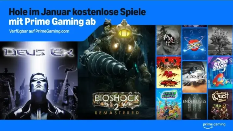 Amazon Prime Gaming Januar 2025