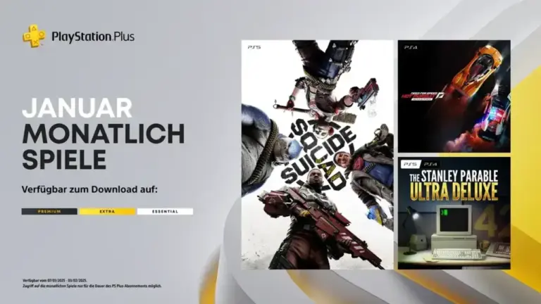 PlayStation Plus Games Januar 2025