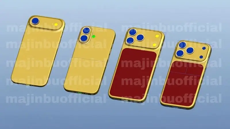 Apple iPhone 17 Lineup CAD-render