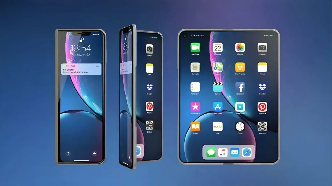 foldable iPhone Render